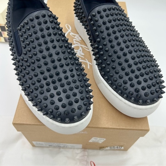 Men’s Christian Louboutin spike boat slip on sneakers size 42 made in Italy main image 12